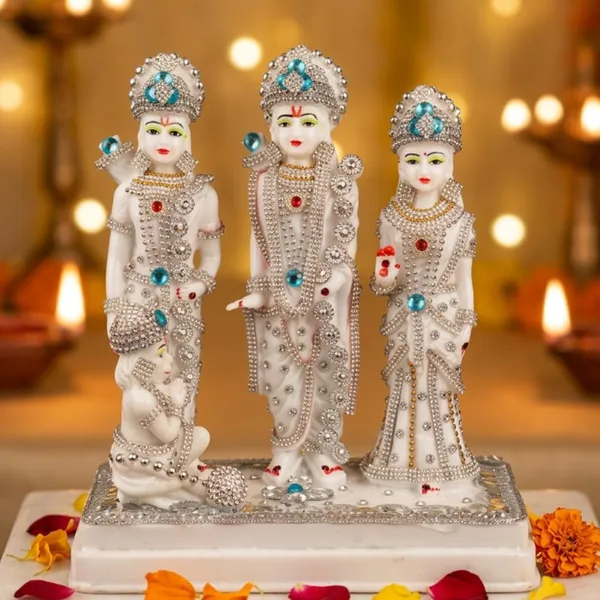 Tavasyya_Premium_Ram_Darbar_|_Marble_White_Ram_Darbar_with_Beautiful_Ornament_Detailing_|_Bhagwan_Shri_Ram,_MATA_Sita,_Lakshman_Ji,_and_Hanuman_Ji_Statue_for_Home_Temple,_Pooja_Room_(9.44_Inch)