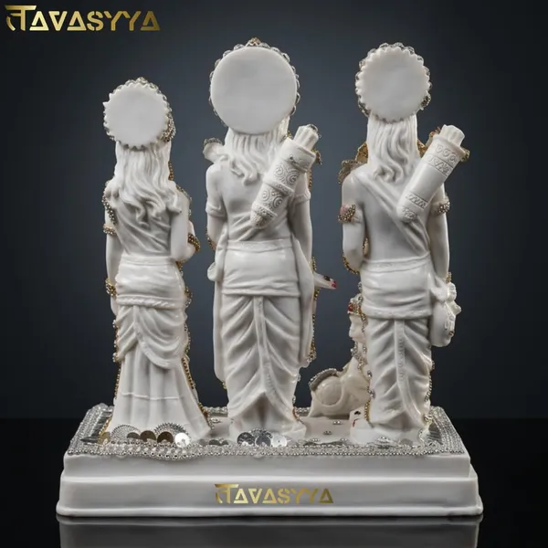 Tavasyya_Premium_Ram_Darbar_|_Marble_White_Ram_Darbar_with_Beautiful_Ornament_Detailing_|_Bhagwan_Shri_Ram,_MATA_Sita,_Lakshman_Ji,_and_Hanuman_Ji_Statue_for_Home_Temple,_Pooja_Room_(9.44_Inch)