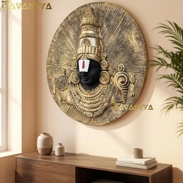 Tavasyya_Tirupati_Balaji_3D_Relief_Wall_Hanging_|_Venkateswara_Wall_Mural_Sculpture_for_Home_Decor,_Living_Room,_Pooja_Room,_Office_&_Hotels_|_Vishnu_Antique_Spiritual_Wall_Art,_Vastu_Decorative_Panel