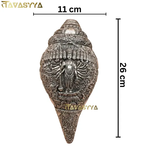 Tavasyya_Silver_Finish_Dashavtar_Vishnu_Shankh_|_Traditional_Narayan_Conch_for_Pooja,_Vastu,_Energy_Balance_&_Home_Temple_|_Spiritual_Showpiece_for_Home_Decor,_Office,_Mandir_&_Gifting_(10.2_Inch)