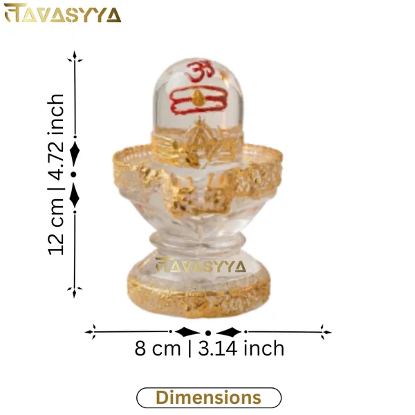 Tavasyya_Premium_Transparent_Shivling_Idol_�_Glass_Finish_Shiv_Linga_Mahadev_Murti_for_Home_Temple,_Pooja_Room_&_Office_Decor_|_Crystal_Look_Lord_Shiva_Statue_with_Golden_Detailing_(4.72_Inches)
