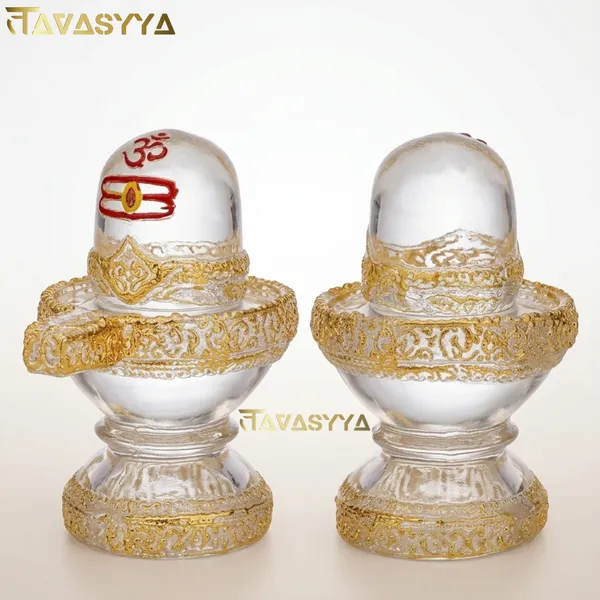 Tavasyya_Premium_Transparent_Shivling_Idol_�_Glass_Finish_Shiv_Linga_Mahadev_Murti_for_Home_Temple,_Pooja_Room_&_Office_Decor_|_Crystal_Look_Lord_Shiva_Statue_with_Golden_Detailing_(4.72_Inches)