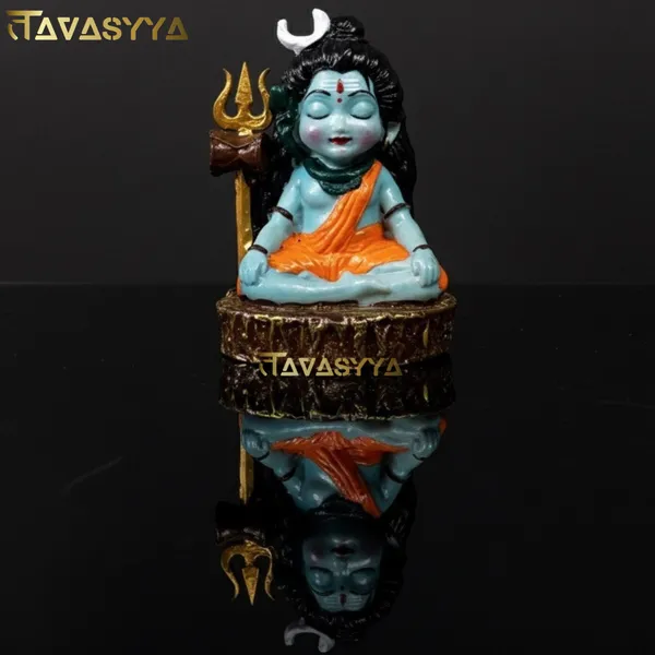 Tavasyya_Bal_Shiv_Murti_in_Sky_Blue_Glossy_Tone_|_Batuk_Bhairav_|_Cute_Baby_Shiva_Idol_for_Car_Dashboard,_Home_Decor,_Home_Temple,_Office_Table_&_Study_Decor_|_Spiritual_Gift_Showpiece
