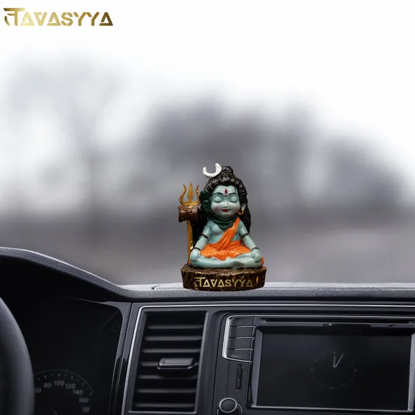 Tavasyya_Bal_Shiv_Murti_in_Sky_Blue_Glossy_Tone_|_Batuk_Bhairav_|_Cute_Baby_Shiva_Idol_for_Car_Dashboard,_Home_Decor,_Home_Temple,_Office_Table_&_Study_Decor_|_Spiritual_Gift_Showpiece