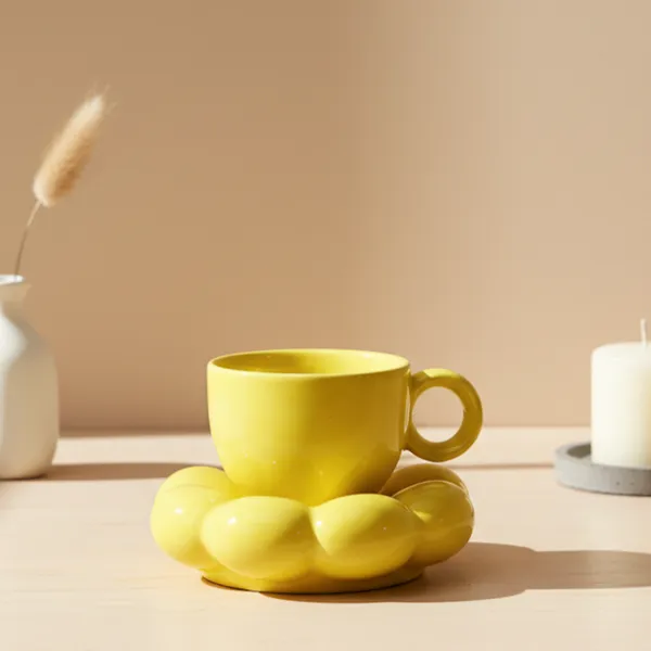 Lemon_Glaze_Yellow_Handmade_Sunflower_Ceramic_Cup_With_Saucer_Ideal_For_Coffee_Tea_And_Gifting
