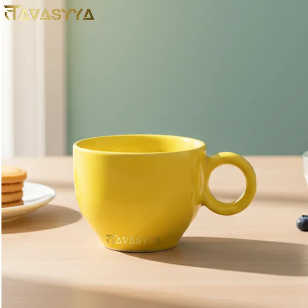 Lemon_Glaze_Yellow_Handmade_Sunflower_Ceramic_Cup_With_Saucer_Ideal_For_Coffee_Tea_And_Gifting