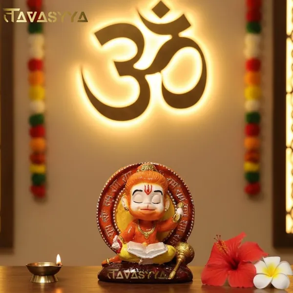 Saffron_Orange_&_Golden_Yellow_Premium_Hanuman_Ji_Murti_With_Nano_Coating_For_Car_Dashboard_Home_&_Temple