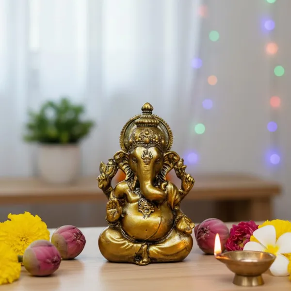 Antique_Gold_With_Subtle_Black_Patina_Suvarna_Gajanana_Ganesha_Idol_For_Car_Dashboard_Home_Temple_&_Office_Desk_Small_Ganpati_Murti_Antique_Gold_Ganesh_Idol_For_Pooja_Room