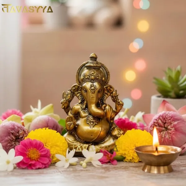 Antique_Gold_With_Subtle_Black_Patina_Suvarna_Gajanana_Ganesha_Idol_For_Car_Dashboard_Home_Temple_&_Office_Desk_Small_Ganpati_Murti_Antique_Gold_Ganesh_Idol_For_Pooja_Room