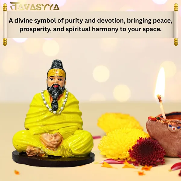 Saffron_Yellow_With_Earth_Brown_Param_Premananda_Ji_Maharaj_Idol_Guru_Murti_Premanand_Ji_Idol_For_Car_Dashboard_Office_Table_Study_Desk_&_Home_Pooja_Room_45_Inch