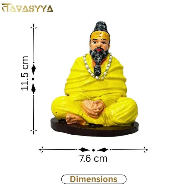 Saffron_Yellow_With_Earth_Brown_Param_Premananda_Ji_Maharaj_Idol_Guru_Murti_Premanand_Ji_Idol_For_Car_Dashboard_Office_Table_Study_Desk_&_Home_Pooja_Room_45_Inch