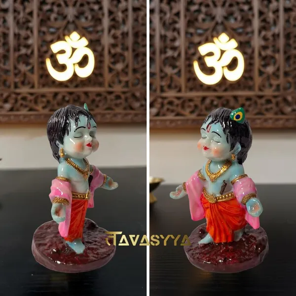 Peacock_Blue_With_Crimson_Red_Drapes_Nandalala_Bal_Krishna_Idol