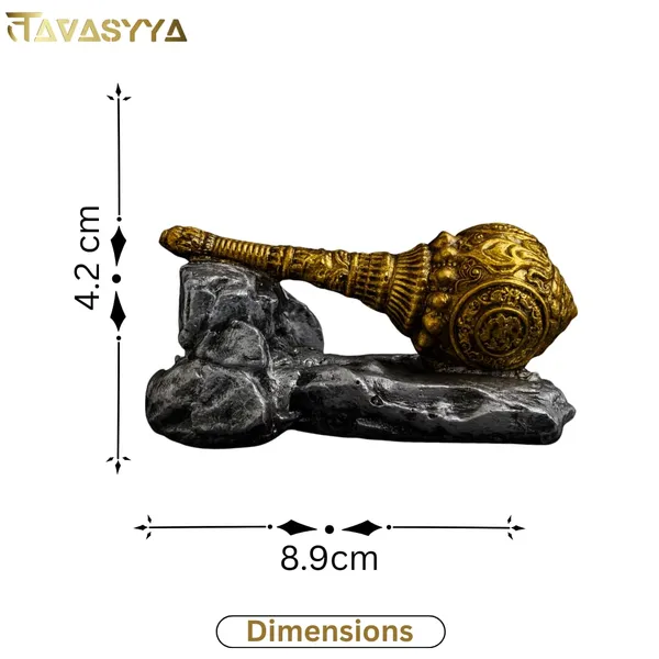 Antique_Gold_With_Stone_Grey_Base_Hanuman_Ji_Gada_Bajrang_Bali_Decorative_For_Car_Dashboard_Pooja_Room_Office_Desk_&_Spiritual_Gifting_35_X_16_Inch