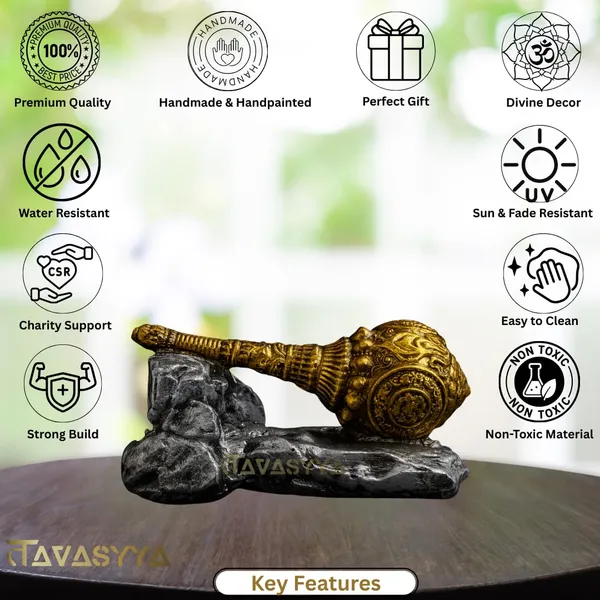 Antique_Gold_With_Stone_Grey_Base_Hanuman_Ji_Gada_Bajrang_Bali_Decorative_For_Car_Dashboard_Pooja_Room_Office_Desk_&_Spiritual_Gifting_35_X_16_Inch