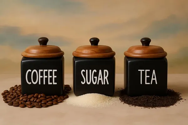 Set_Of_3_Black_Sugar_Tea_Coffee_Container_Airtight_Kitchen_Storage_Jars_With_Wooden_Lids_&_Spoons_500Ml_Each_For_Countertop_Pantry_&_Home_Decor