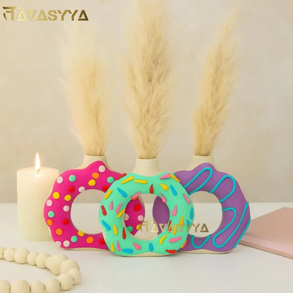 Mint_Green_Pastel_Aesthetic_Colors_Finish_Ceramic_Donut_Vase_6_Inch_Round_Flower_Vase_For_Pampas_Grass_Dried_Flowers_Home_And_Office_Decor