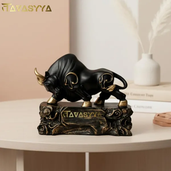 Black_Geometric_Bull_Resin_Statue_Stock_Market_Charging_Bull_Showpiece_For_Home_&_Office_Decor