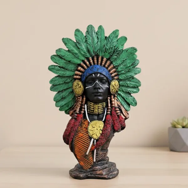 Handcrafted_Van_Rakshak_Bust_Sculpture_|_Artistic_Home_Decor_Showpiece_for_Living_Room,_Office_Desk,_Shelf_&_Tabletop_|_Traditional_Heritage_Accent_&_Unique_Gift_Item_|_Premium_Modern_Art