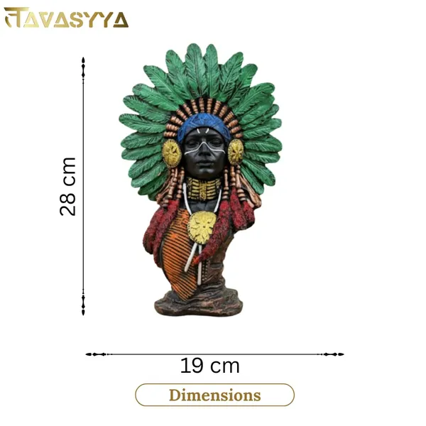 Handcrafted_Van_Rakshak_Bust_Sculpture_|_Artistic_Home_Decor_Showpiece_for_Living_Room,_Office_Desk,_Shelf_&_Tabletop_|_Traditional_Heritage_Accent_&_Unique_Gift_Item_|_Premium_Modern_Art