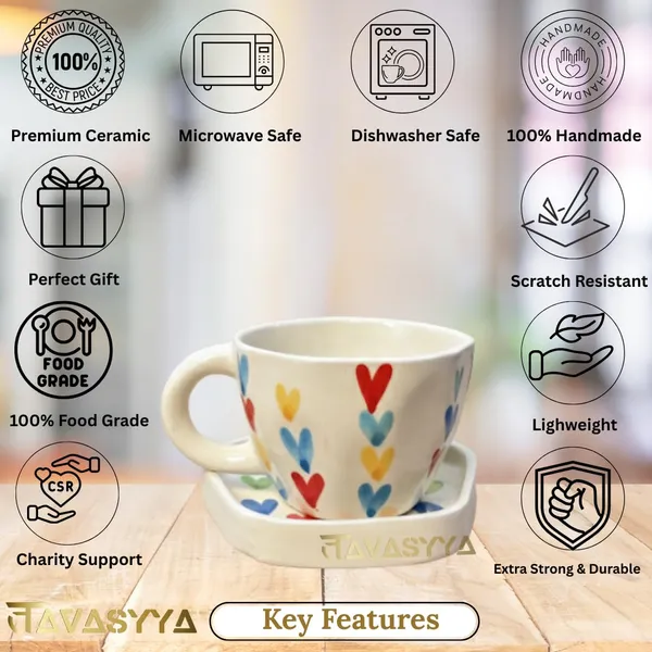 Beige_&_Multi-Color_Hearts_Multicolor_Heart_Ceramic_Cup_And_Saucer_Set_Hand_Painted_Ceramic_250_Ml_Microwave_&_Dishwasher_Safe