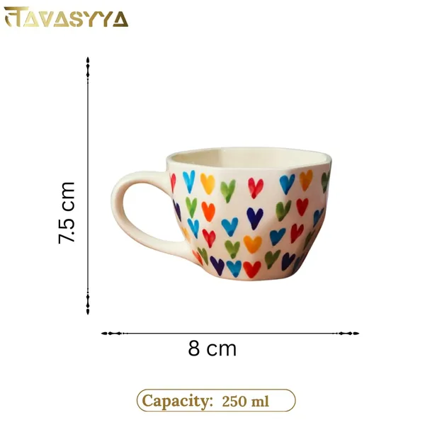 Beige_&_Multi-Color_Hearts_Multicolor_Heart_Ceramic_Cup_And_Saucer_Set_Hand_Painted_Ceramic_250_Ml_Microwave_&_Dishwasher_Safe