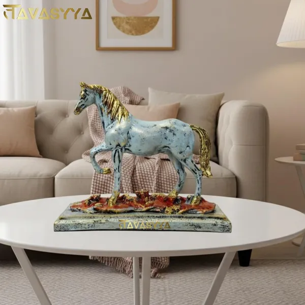 Celestial_Blue_With_Metallic_Gold_Horse_Showpiece_For_Home_&_Office_Decor