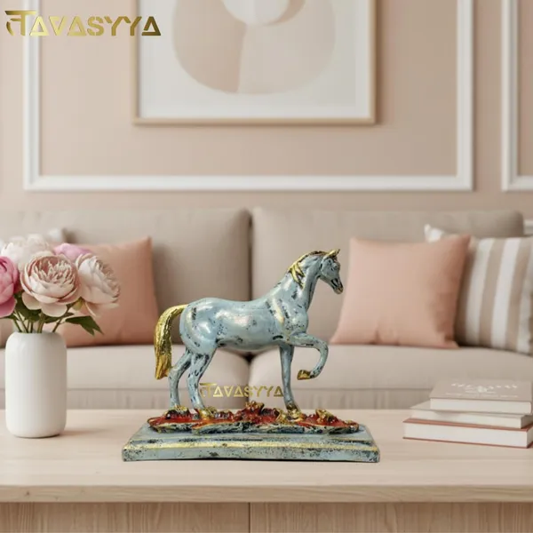 Celestial_Blue_With_Metallic_Gold_Horse_Showpiece_For_Home_&_Office_Decor