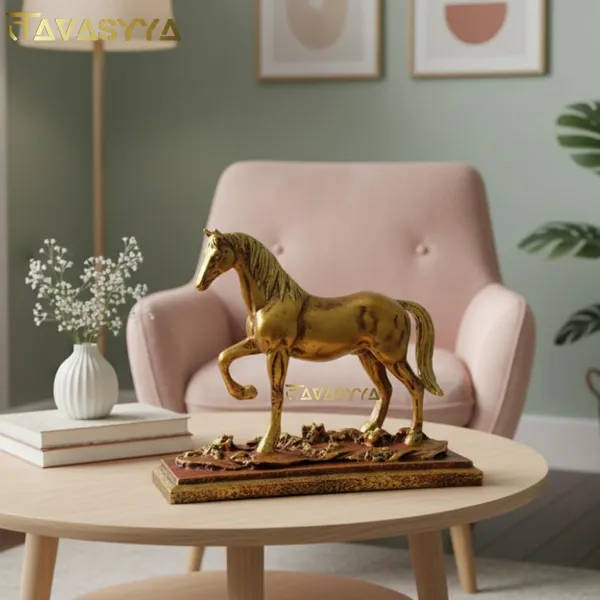 Metallic_Gold_And_Rustic_Red_Horse_Showpiece_For_Home_&_Office_Decor