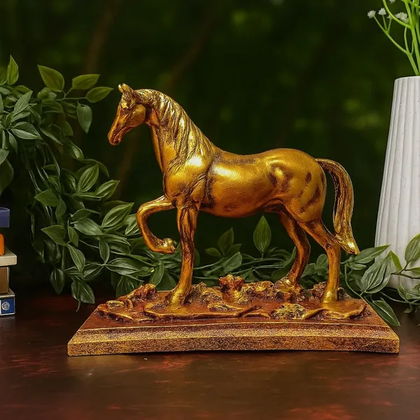 Metallic_Gold_And_Rustic_Red_Horse_Showpiece_For_Home_&_Office_Decor