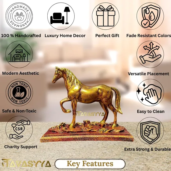 Metallic_Gold_And_Rustic_Red_Horse_Showpiece_For_Home_&_Office_Decor