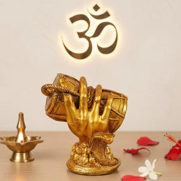 Antique_Golden_Shiva_Damru_Idol_For_Home_Decor
