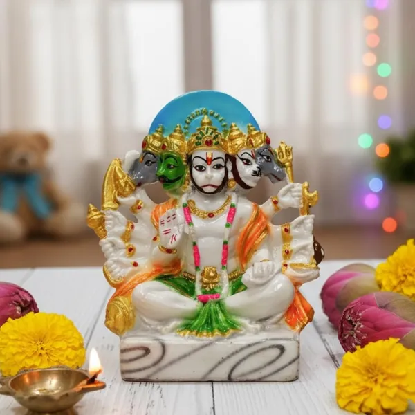 Pearl_White_&_Multicolor_Panchmukhi_Hanuman_Idol_Five-Faced_Hanuman_Ji_Statue_For_Home_Temple_Pooja_Room_&_Office_Handcrafted_Bajrangbali_Murti_Spiritual_Gift