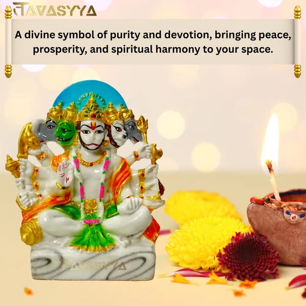 Pearl_White_&_Multicolor_Panchmukhi_Hanuman_Idol_Five-Faced_Hanuman_Ji_Statue_For_Home_Temple_Pooja_Room_&_Office_Handcrafted_Bajrangbali_Murti_Spiritual_Gift