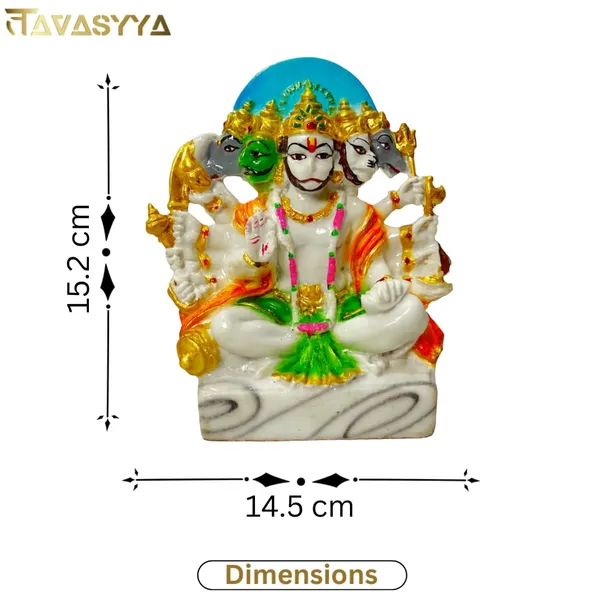 Pearl_White_&_Multicolor_Panchmukhi_Hanuman_Idol_Five-Faced_Hanuman_Ji_Statue_For_Home_Temple_Pooja_Room_&_Office_Handcrafted_Bajrangbali_Murti_Spiritual_Gift