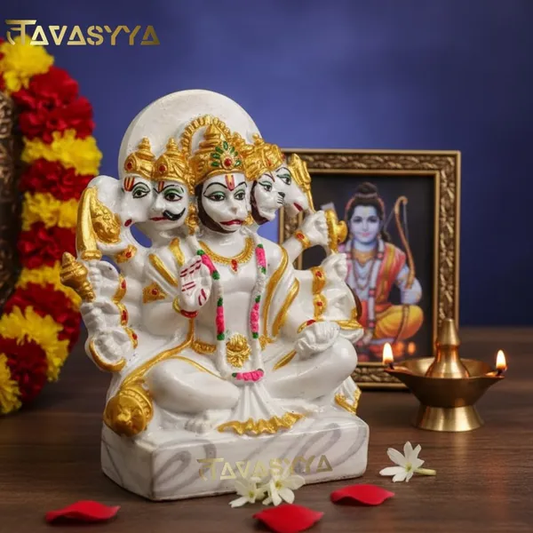 Pearl_White_Panchmukhi_Hanuman_Idol_Five-Faced_Hanuman_Ji_Statue_For_Home_Temple_Pooja_Room_&_Office_Handcrafted_Bajrangbali_Murti_Spiritual_Gift