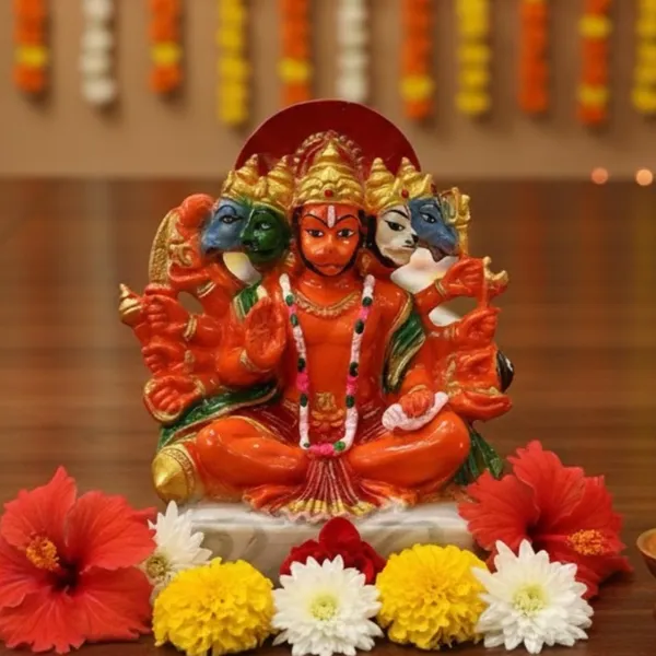 Red_Panchmukhi_Hanuman_Idol_Five-Faced_Hanuman_Ji_Statue_For_Home_Temple_Pooja_Room_&_Office_Handcrafted_Bajrangbali_Murti_Spiritual_Gift