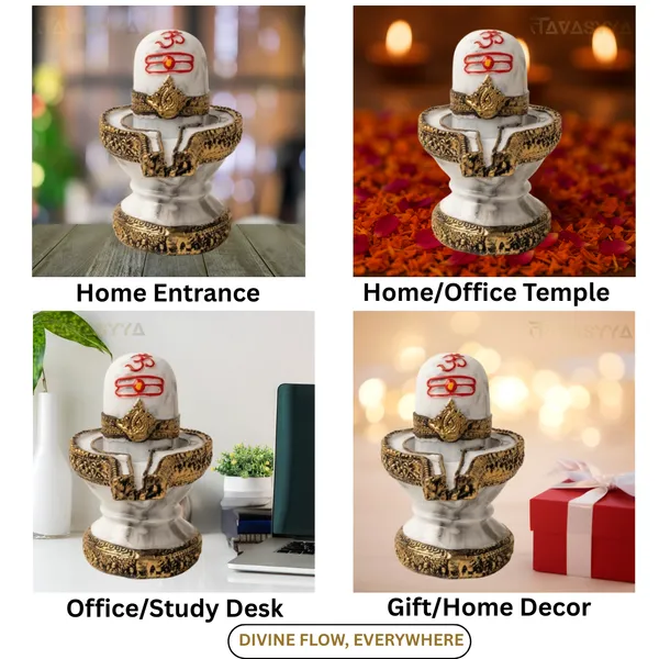 Tavasyya_White_Marble_Shivling_Idol_�_Premium_Mahadev_Shiv_Linga_with_Decorative_Base_|_Lord_Shiva_Murti_for_Home_Temple,_Pooja_Room,_Office_Mandir_&_Spiritual_Decor_(4.72_Inch)