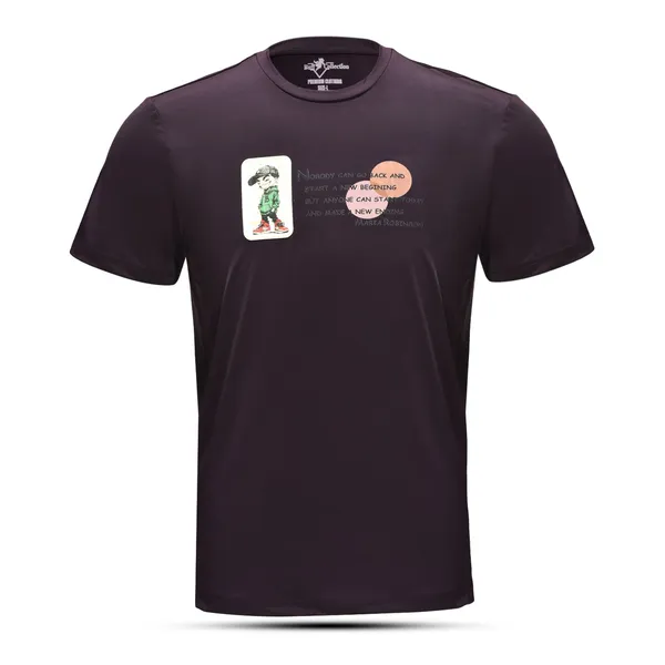 Wine_Nylon_Dry-Fit_T-Shirts_For_Men