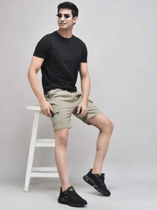 Beige_Nexon_Cotton_5-Pocket__Shorts_For_Men