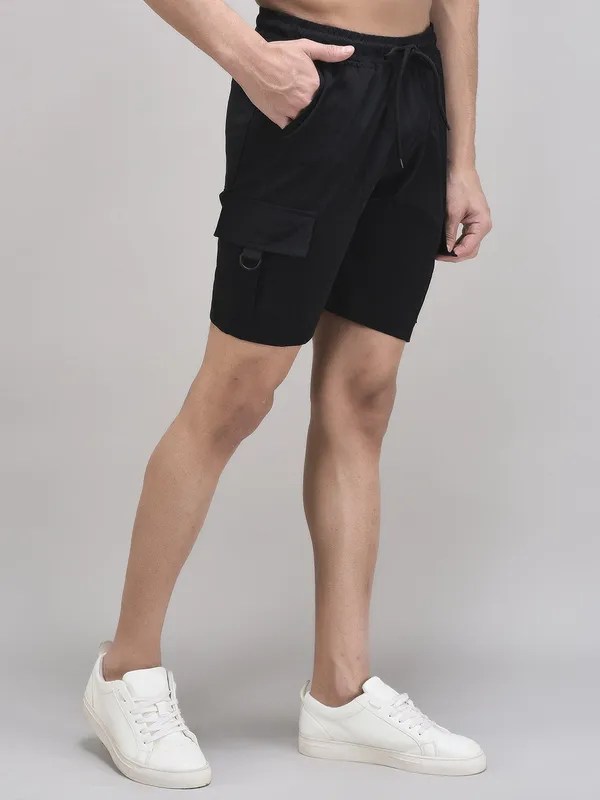 Black_Nexon_Cotton_5-Pocket_Shorts_For_Men