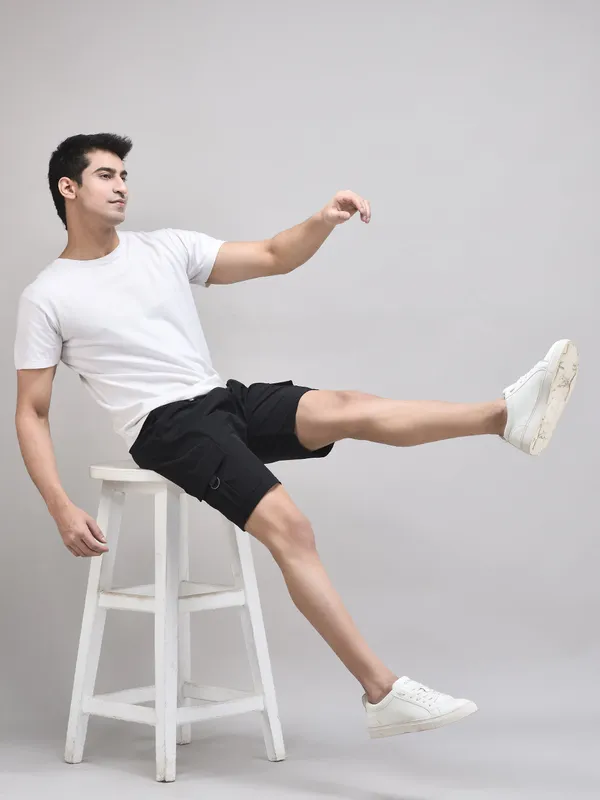 Black_Nexon_Cotton_5-Pocket_Shorts_For_Men