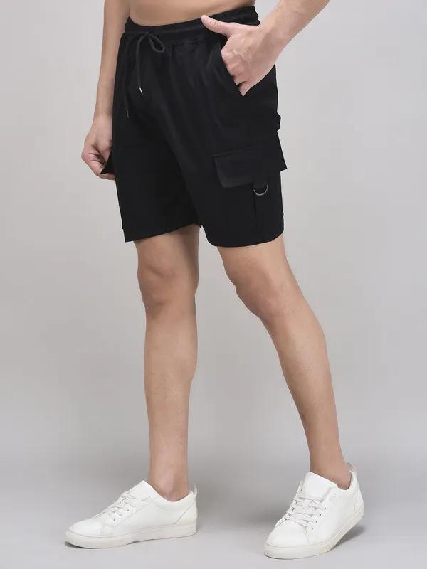 Black_Nexon_Cotton_5-Pocket_Shorts_For_Men