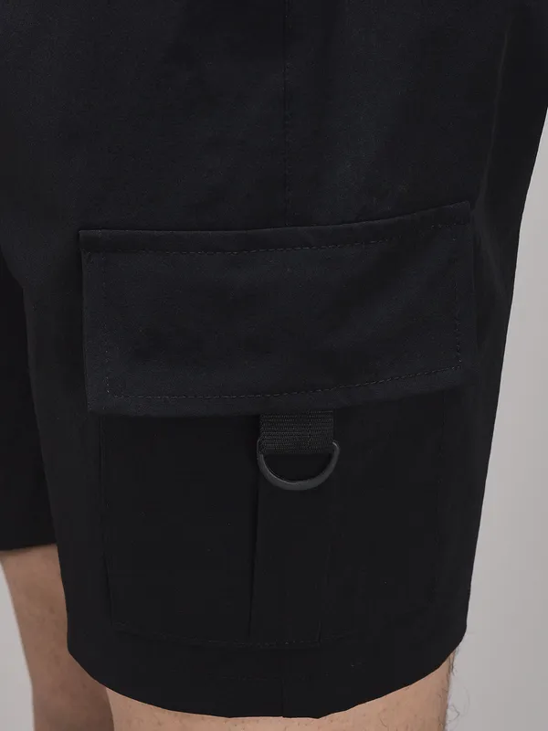 Black_Nexon_Cotton_5-Pocket_Shorts_For_Men