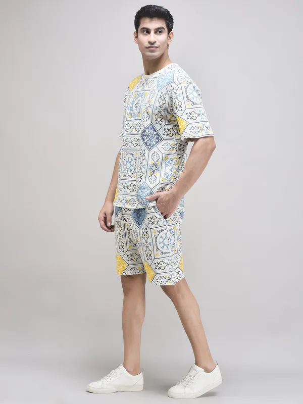 White_Printed_Co-Ord_Set_For_Men