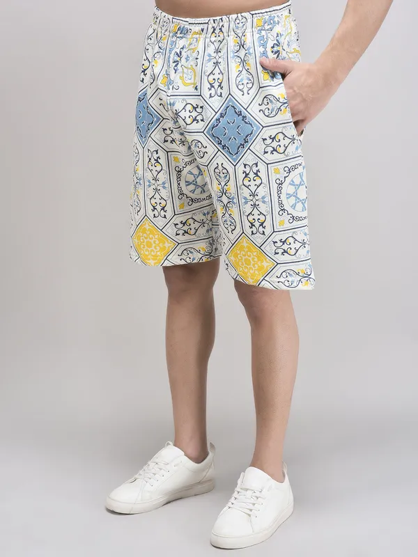 White_Printed_Co-Ord_Set_For_Men