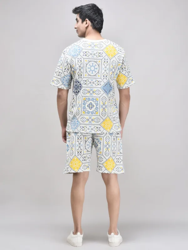 White_Printed_Co-Ord_Set_For_Men
