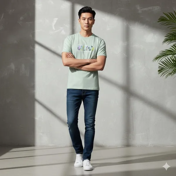 Light_Green_Cotton_Soft_Touch_T-Shirt_With_3D_Printing_And_Hd_Quality_For_Men