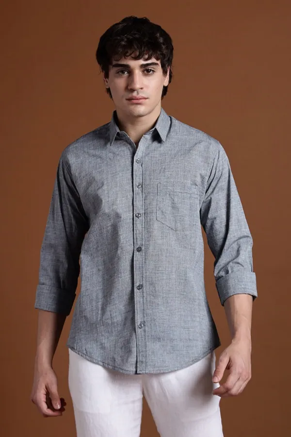 Grey_Khadi_Shirt_|_Handspun_&_Handwoven_100%_Pure_Cotton_Full_Sleeve_Shirt