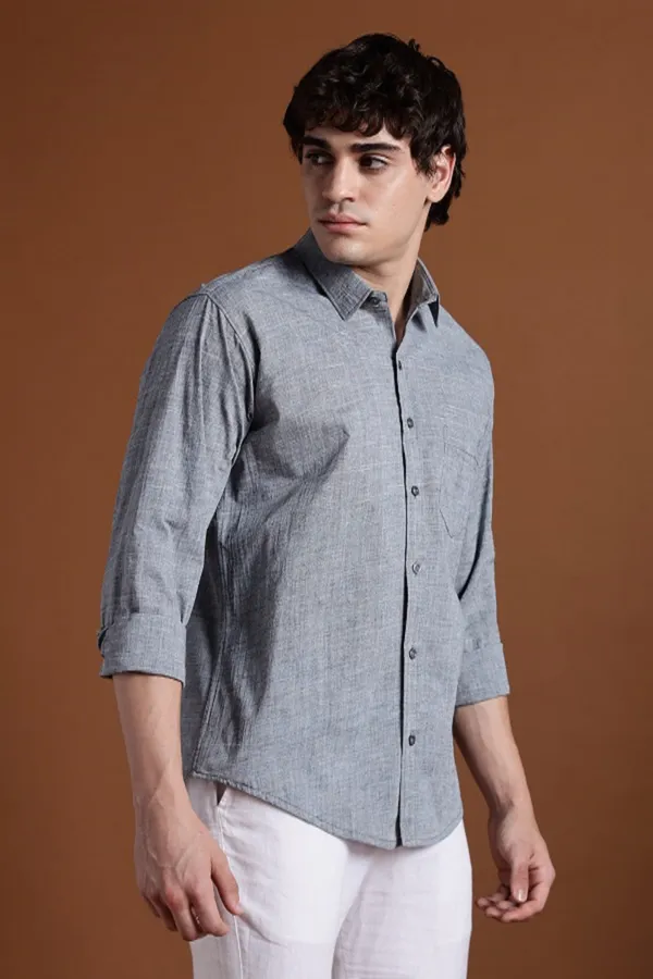 Grey_Khadi_Shirt_|_Handspun_&_Handwoven_100%_Pure_Cotton_Full_Sleeve_Shirt