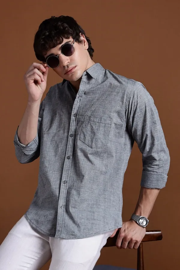 Grey_Khadi_Shirt_|_Handspun_&_Handwoven_100%_Pure_Cotton_Full_Sleeve_Shirt